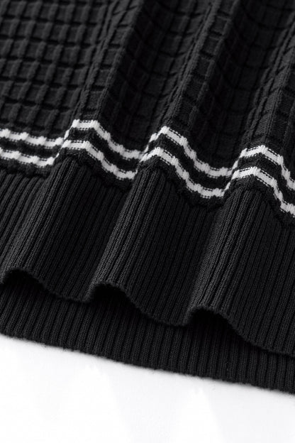 Refined Motion Knit Polo BLACK