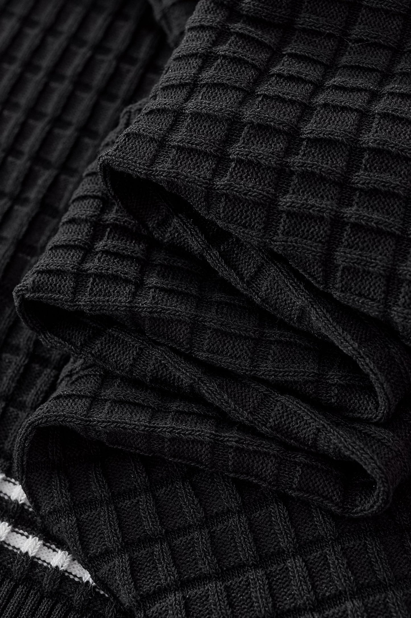 Refined Motion Knit Polo BLACK