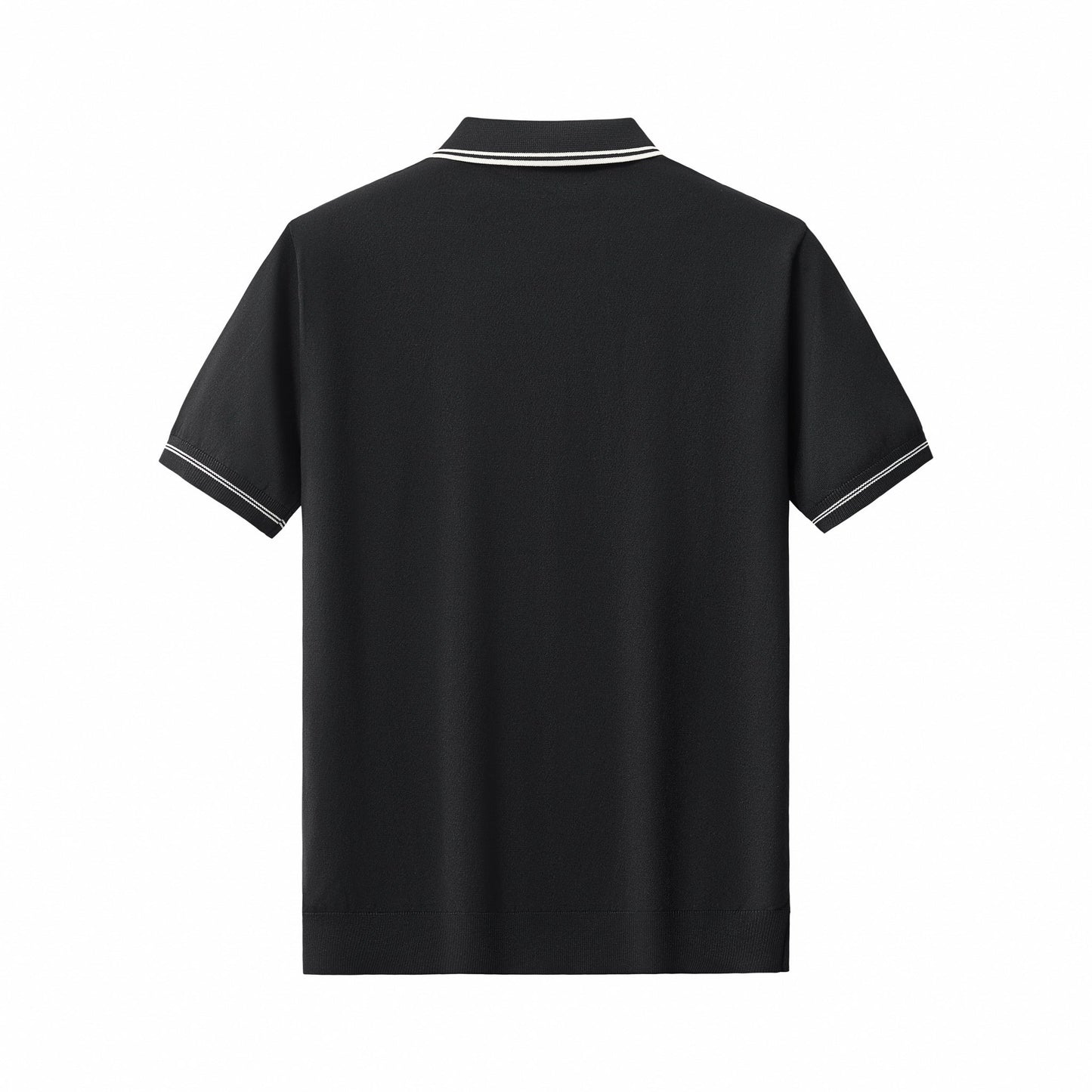 Urban Pulse Knit Zip Polo BLACK