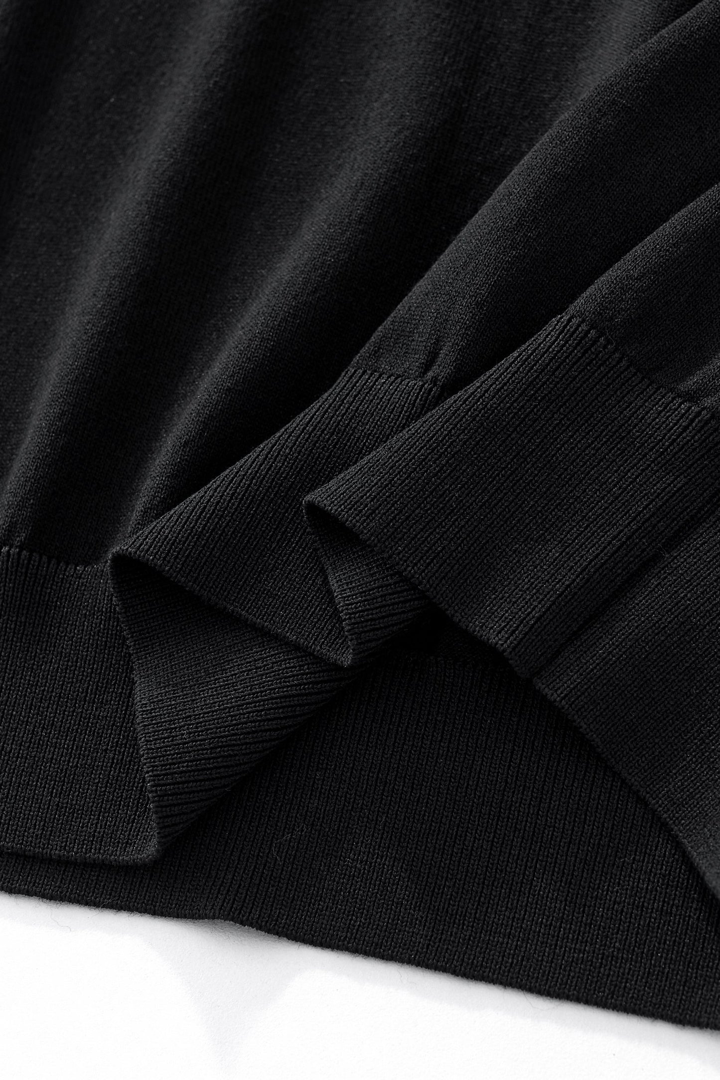 Urban Pulse Knit Zip Polo BLACK