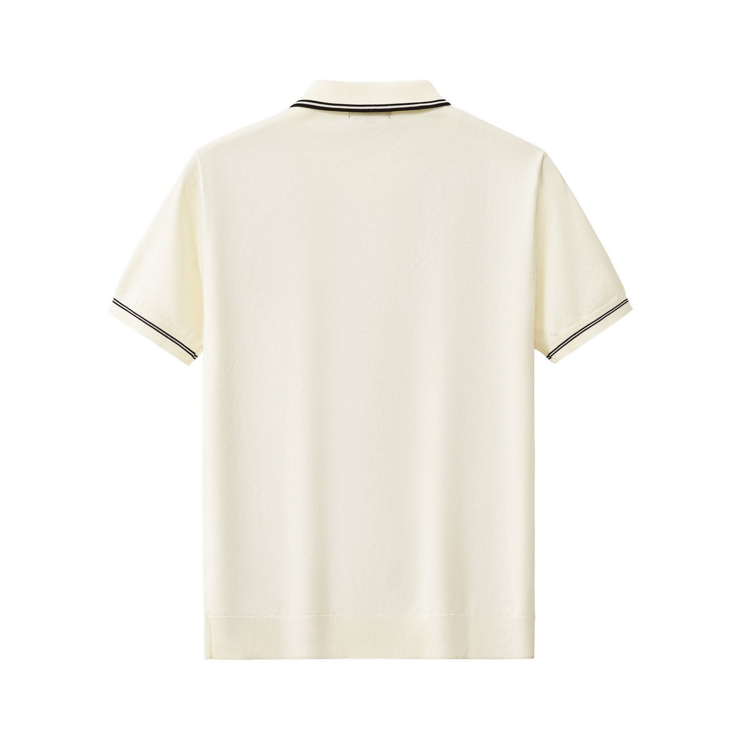 Urban Pulse Zip Knit Polo IVORY