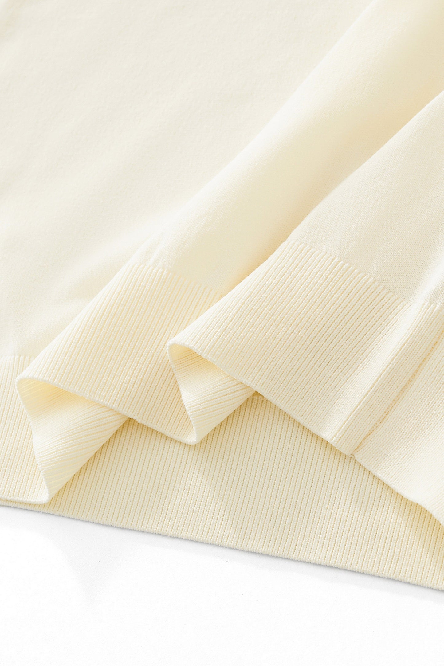 Urban Pulse Zip Knit Polo IVORY