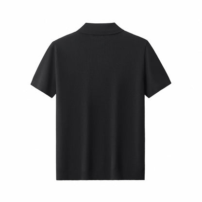 Refined Motion Knit Polo BLACK