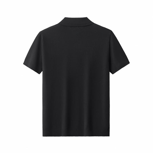 Refined Motion Knit Polo BLACK