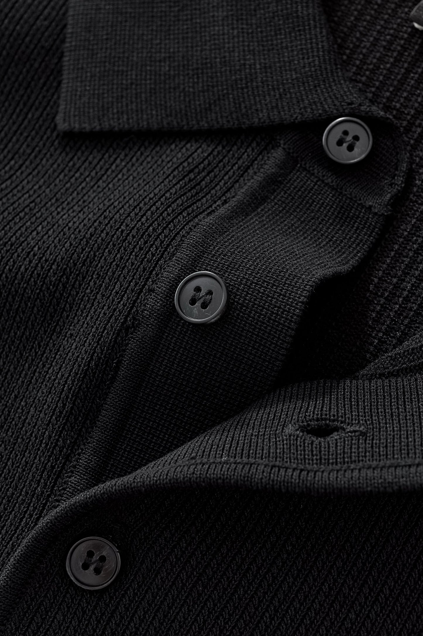 Refined Motion Knit Polo BLACK