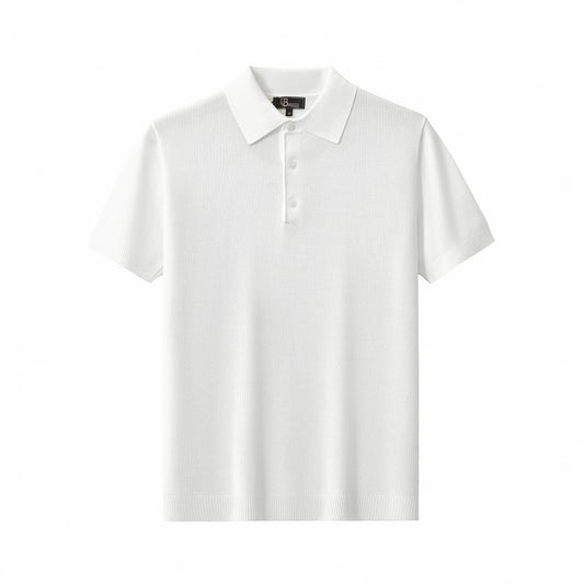 Refined Motion Knit Polo WHITE