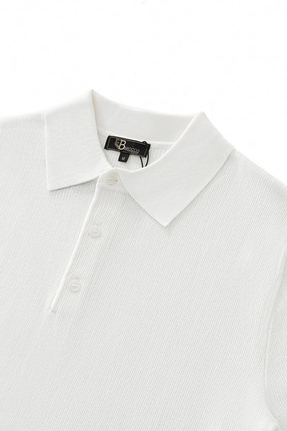 Refined Motion Knit Polo WHITE