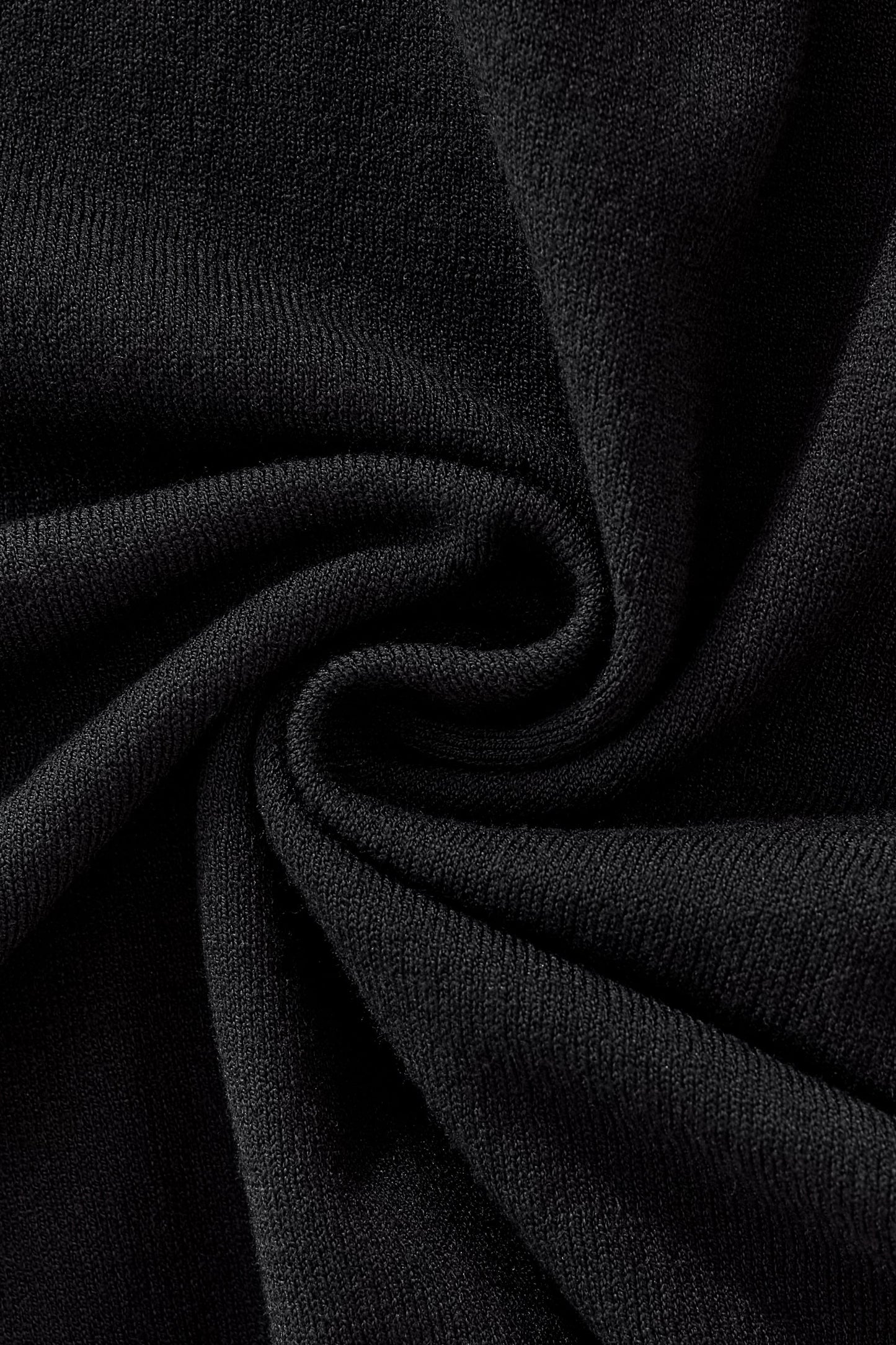 Everyday Luxe Knit Polo BLACK