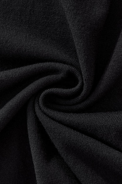 Everyday Luxe Knit Polo BLACK