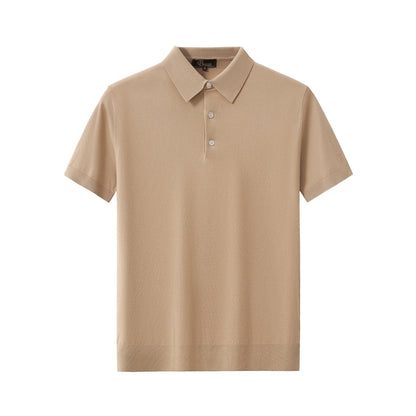 Everyday Luxe Knit Polo KHAKI