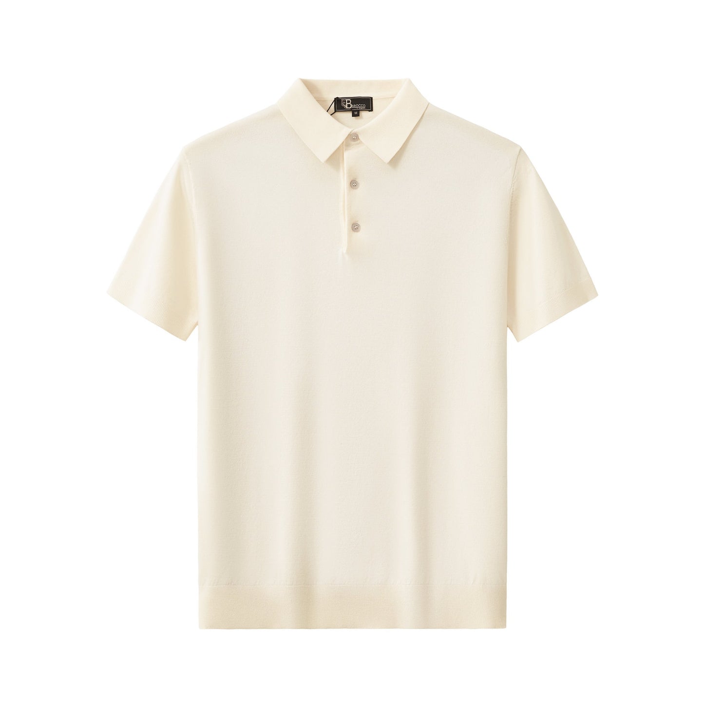 Everyday Luxe Knit Polo WHITE