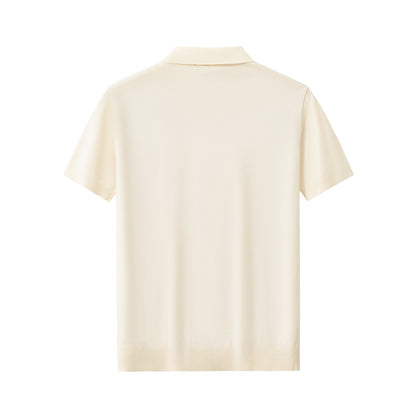 Everyday Luxe Knit Polo WHITE