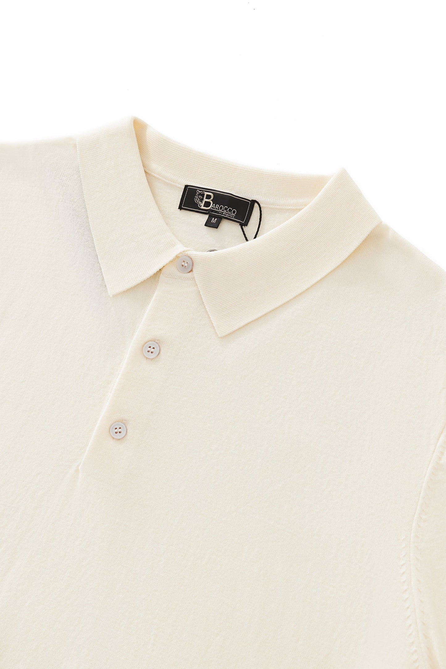 Everyday Luxe Knit Polo WHITE