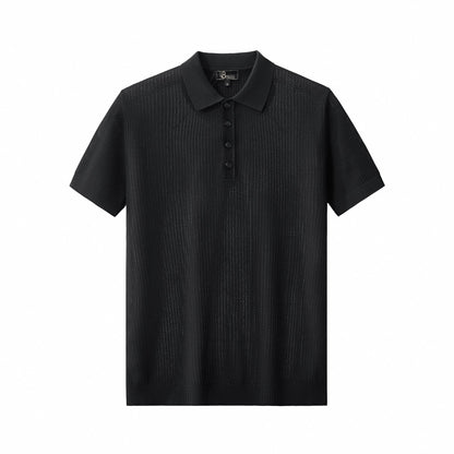 AirFlex Mesh Knit Polo BLACK