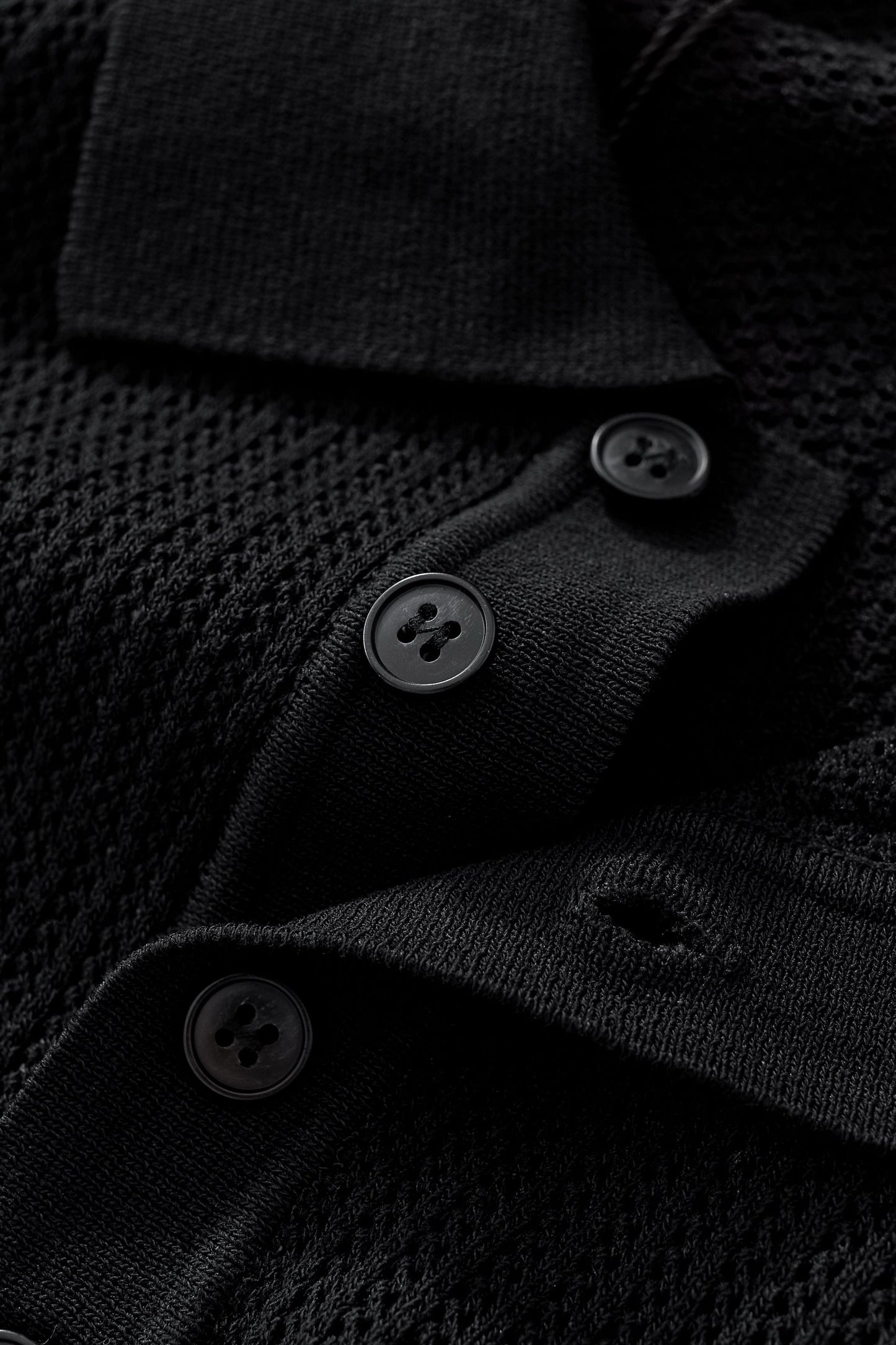 AirFlex Mesh Knit Polo BLACK