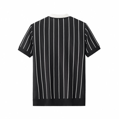 ModStripe Knit Shirt BLACK