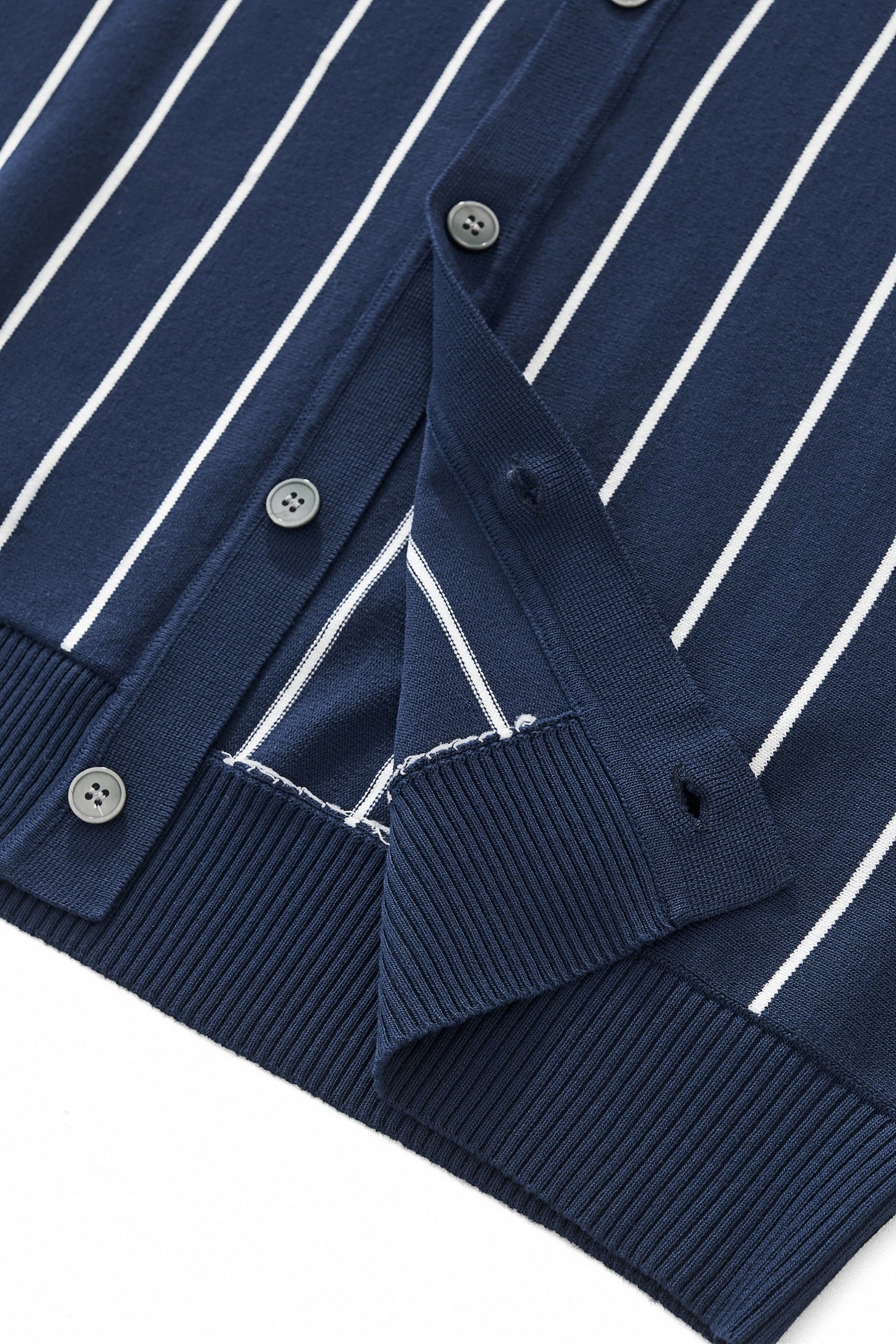 ModStripe Knit Shirt NAVY/WHITE