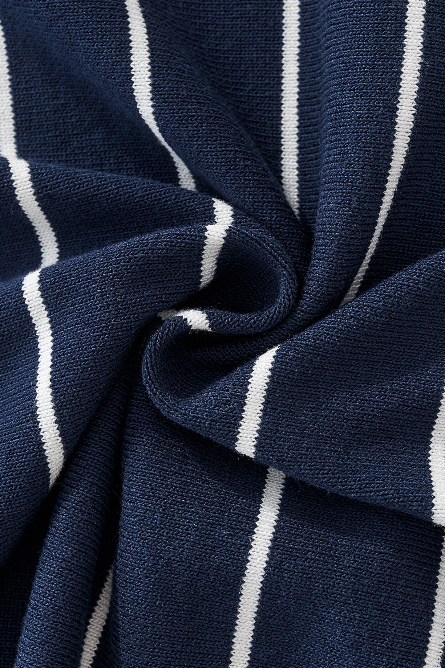 ModStripe Knit Shirt NAVY/WHITE