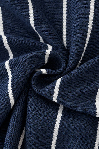 ModStripe Knit Shirt NAVY/WHITE