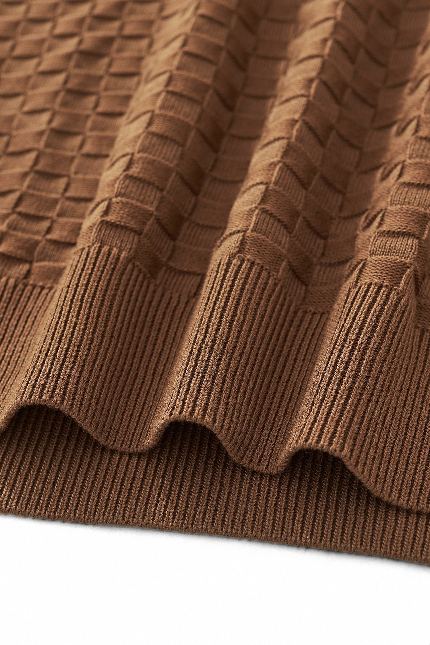 PrimeKnit Button Polo COFFEE
