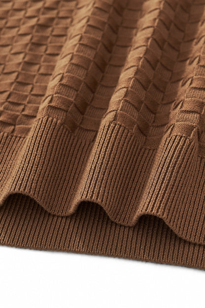 PrimeKnit Button Polo COFFEE