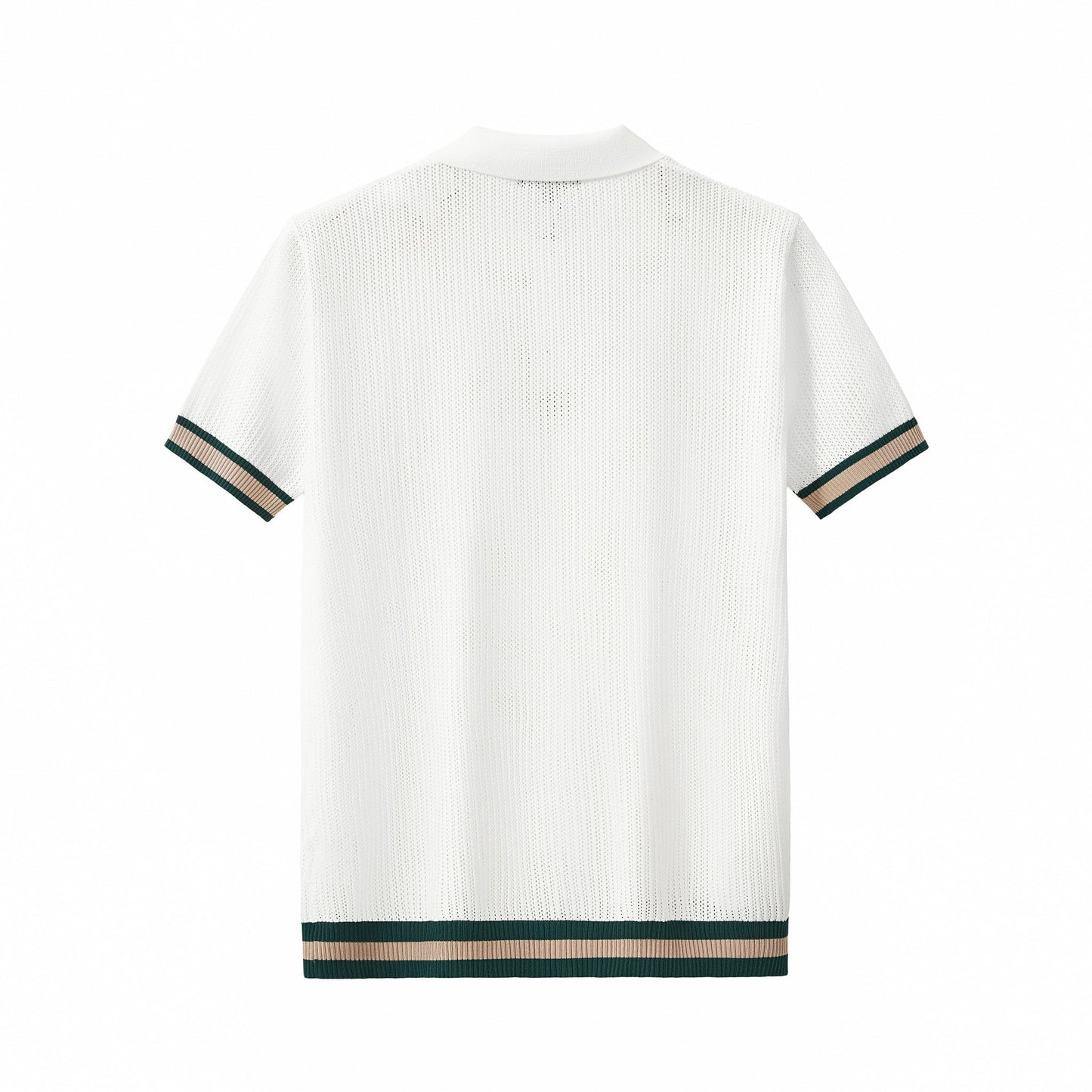 EdgeTrim Mesh Knit Polo WHITE