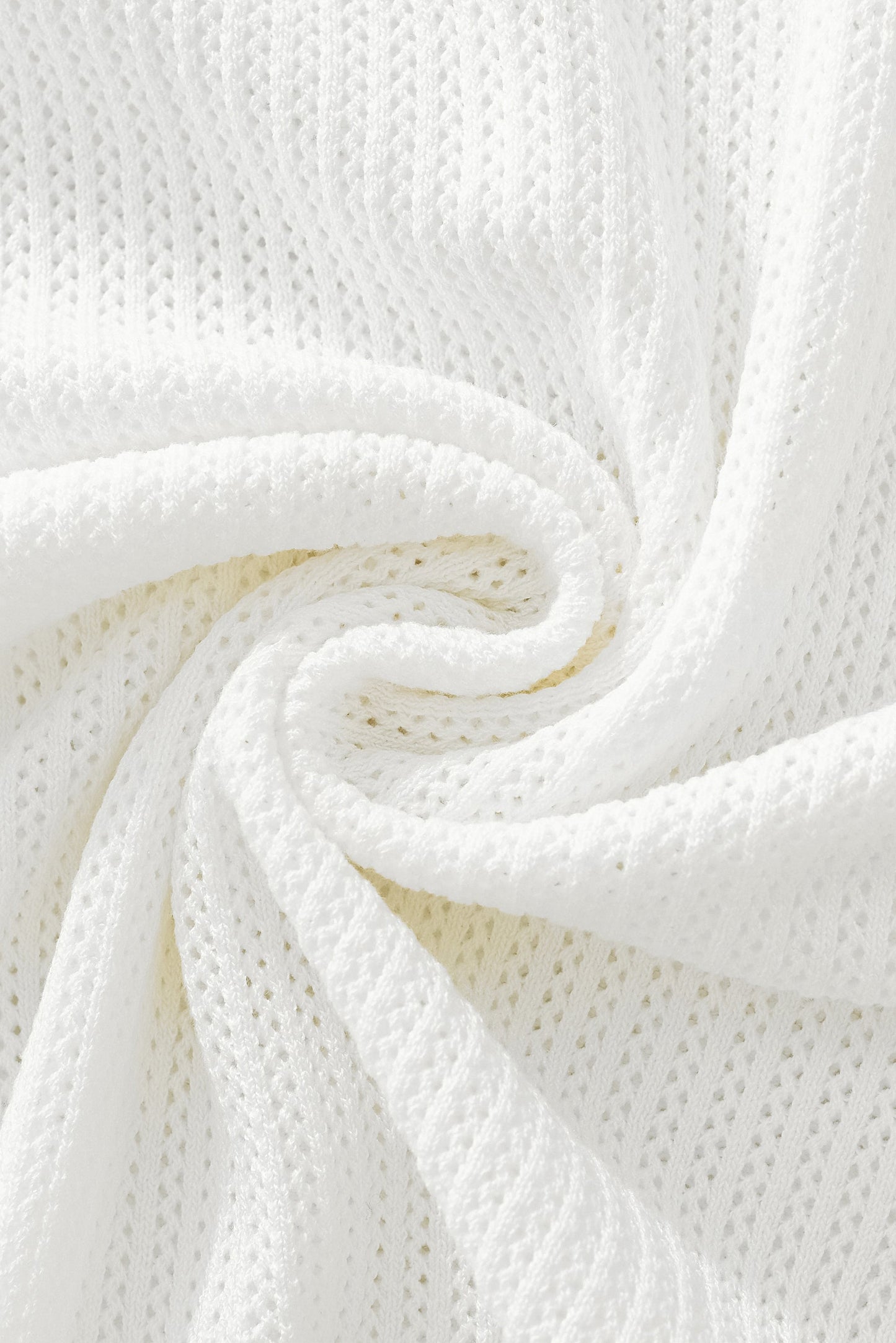 EdgeTrim Mesh Knit Polo WHITE