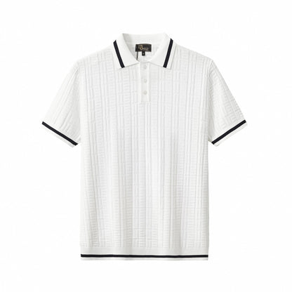 Textura Knit Polo IVORY