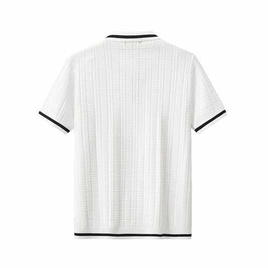 Textura Knit Polo IVORY