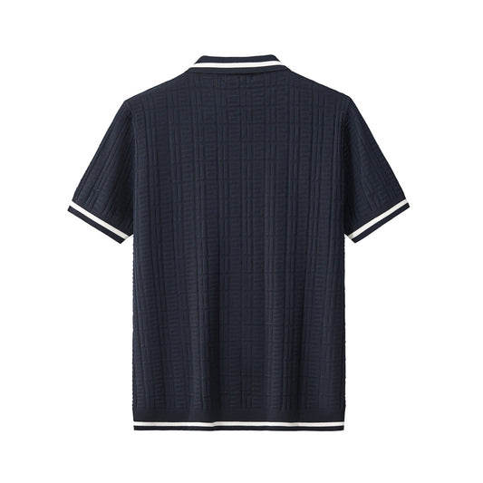 Textura Knit Polo NAVY