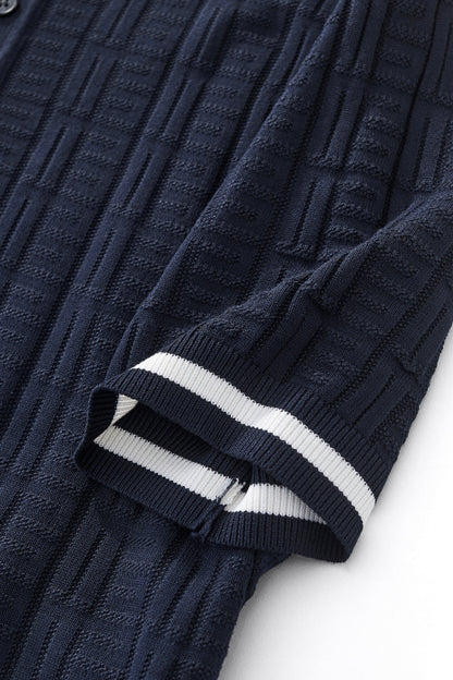 Textura Knit Polo NAVY