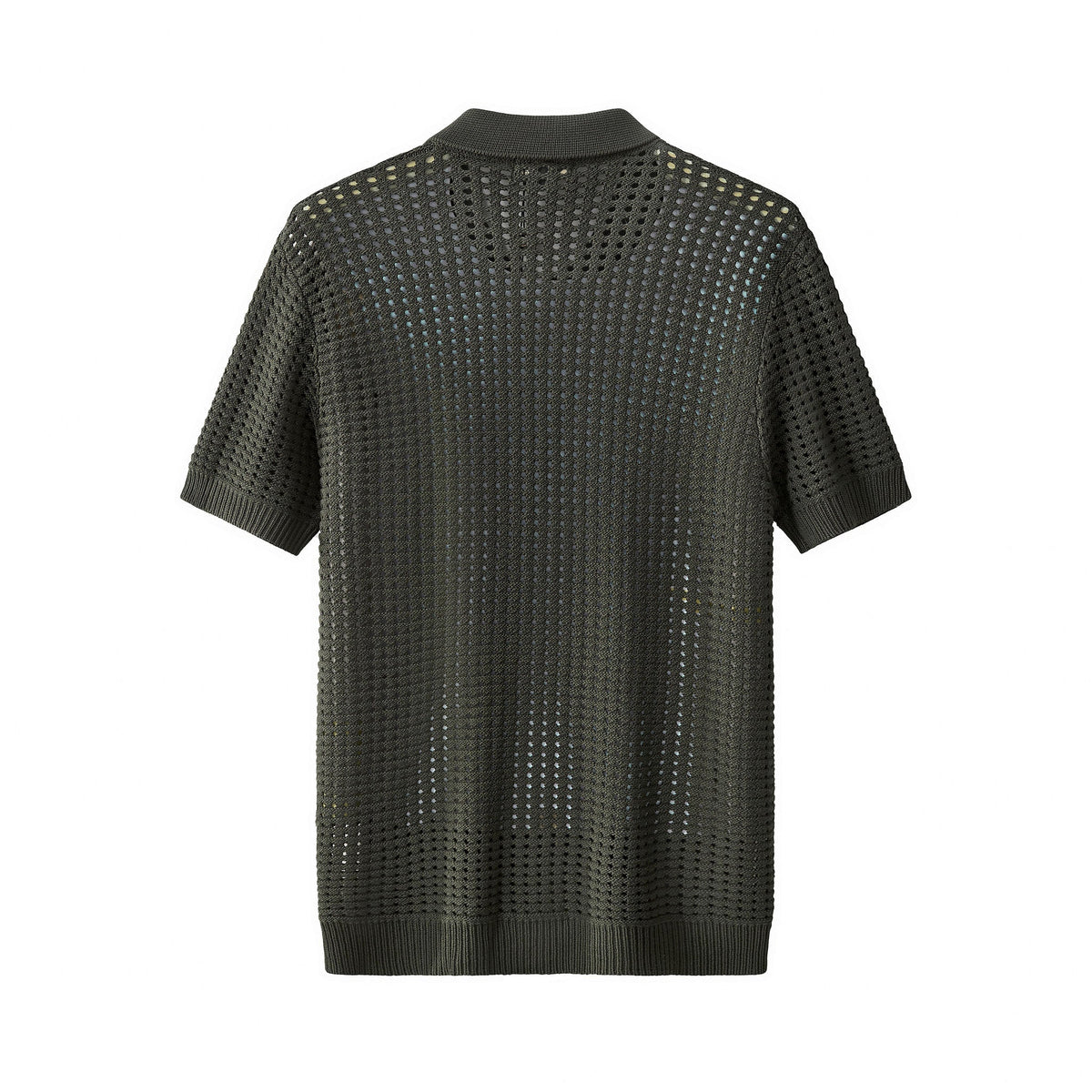 Breeze Mesh Zip Knit SS Shirt ARMY GREEN