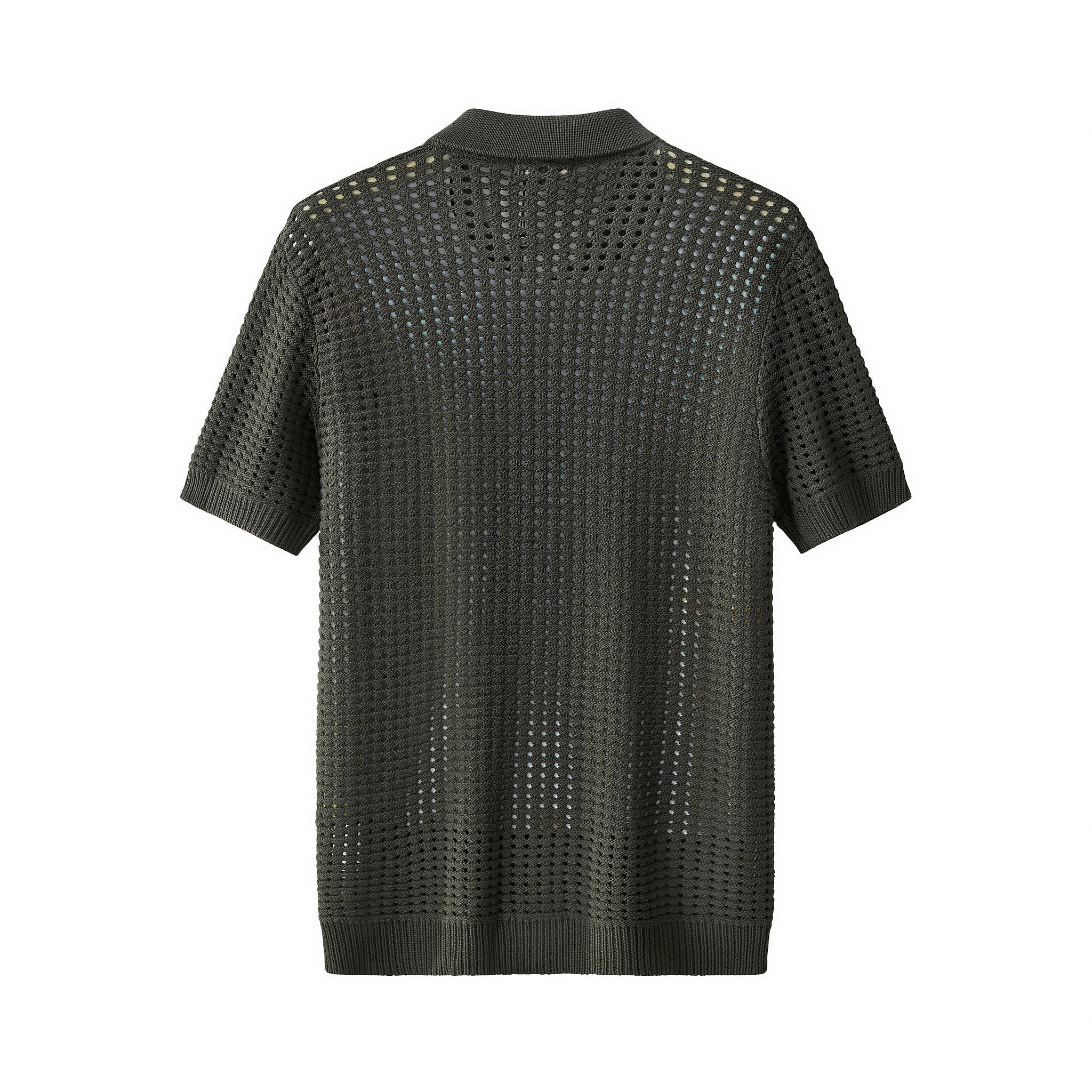 Breeze Mesh Zip SS Shirt ARMY GREEN