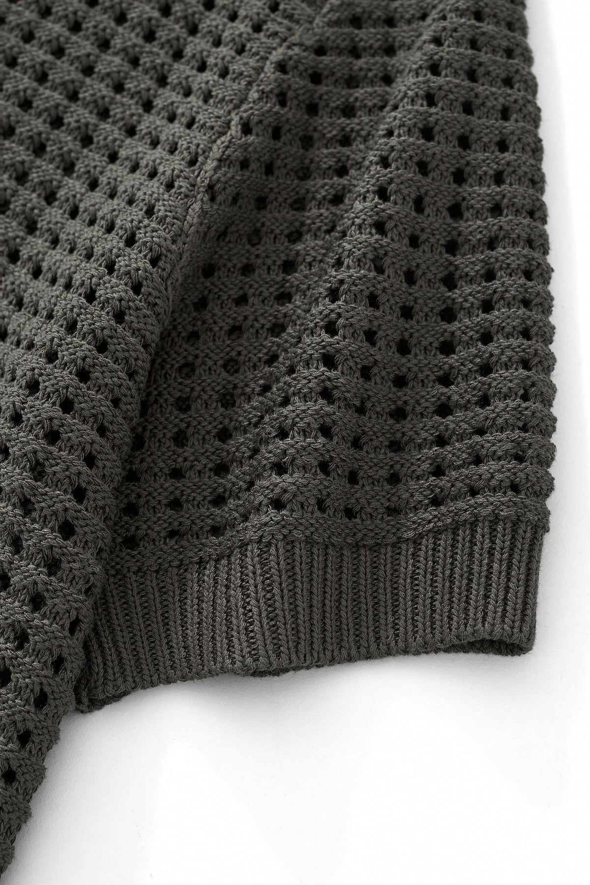 Breeze Mesh Zip Knit SS Shirt ARMY GREEN