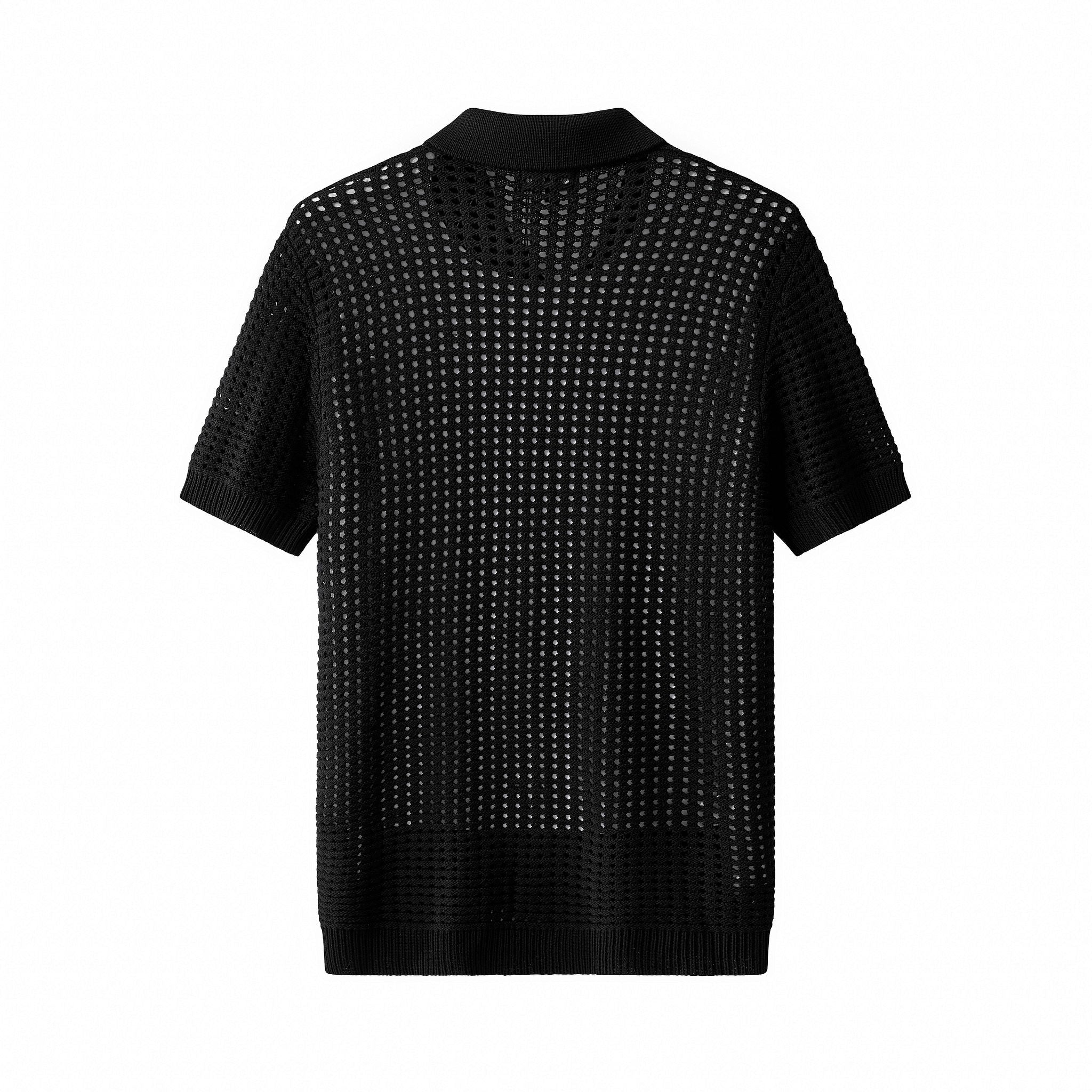 Breeze Mesh Zip SS Shirt BLACK