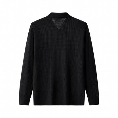 Ventura Mesh Knit LS Shirt BLACK