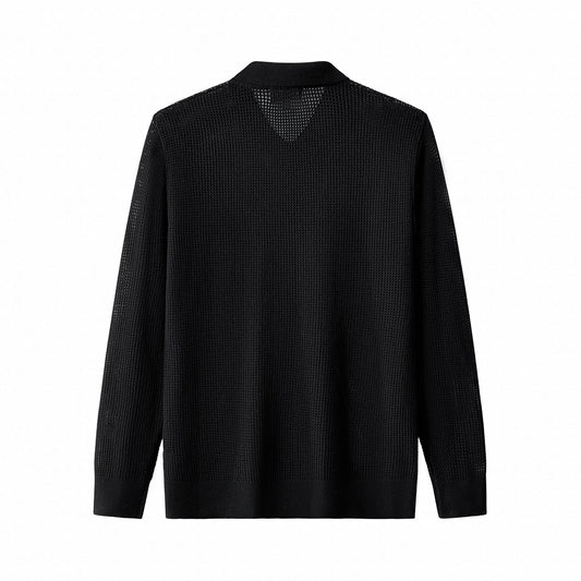 Ventura Mesh Knit LS Shirt BLACK