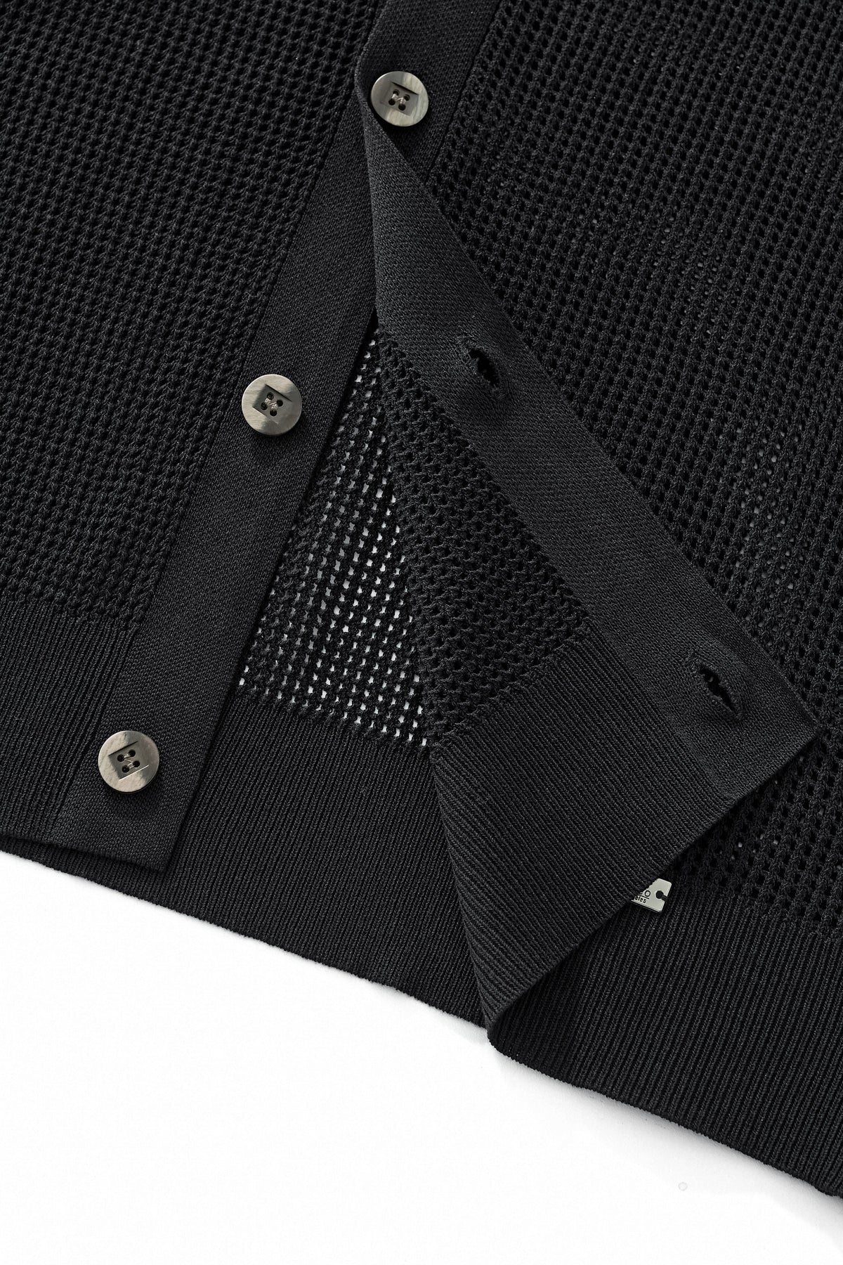 Ventura Mesh Knit LS Shirt BLACK