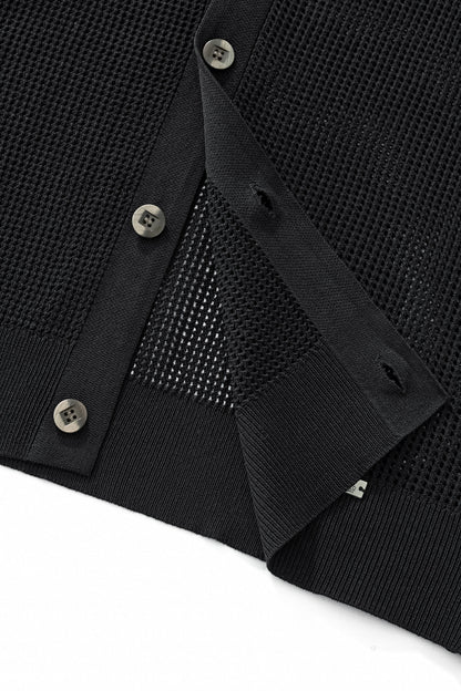Ventura Mesh Knit LS Shirt BLACK