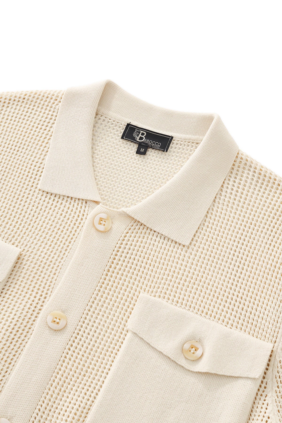 Ventura Mesh Knit LS Shirt IVORY