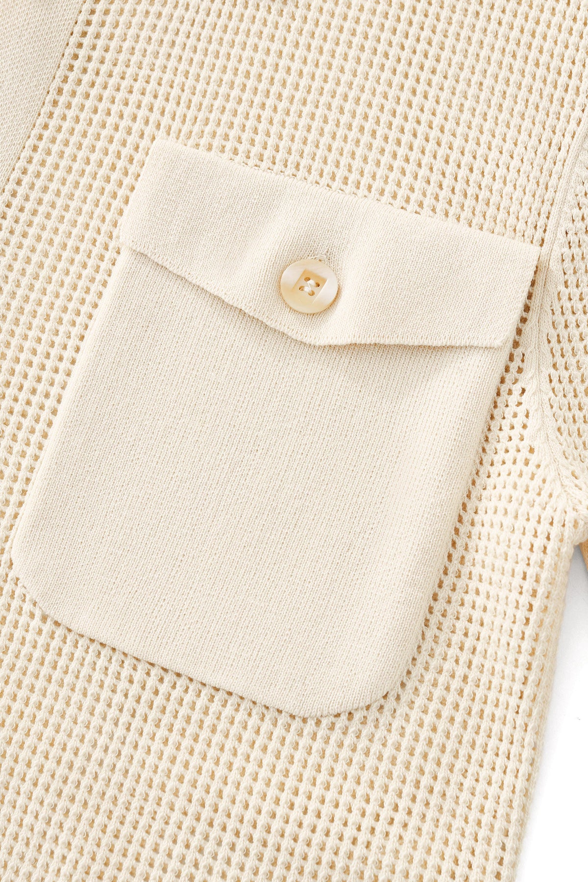 Ventura Mesh Knit LS Shirt IVORY