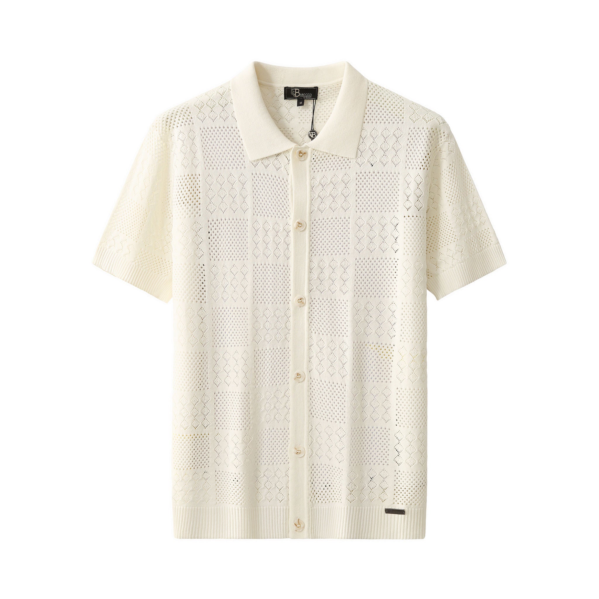 Monaco Mesh SS Shirt IVORY
