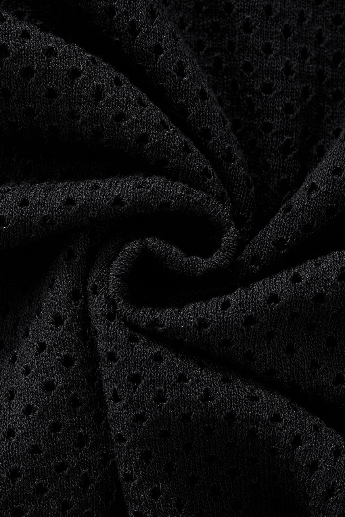 Riviera Mesh Knit SS Shirt BLACK