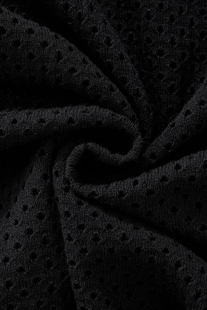 Riviera Mesh Knit SS Shirt BLACK