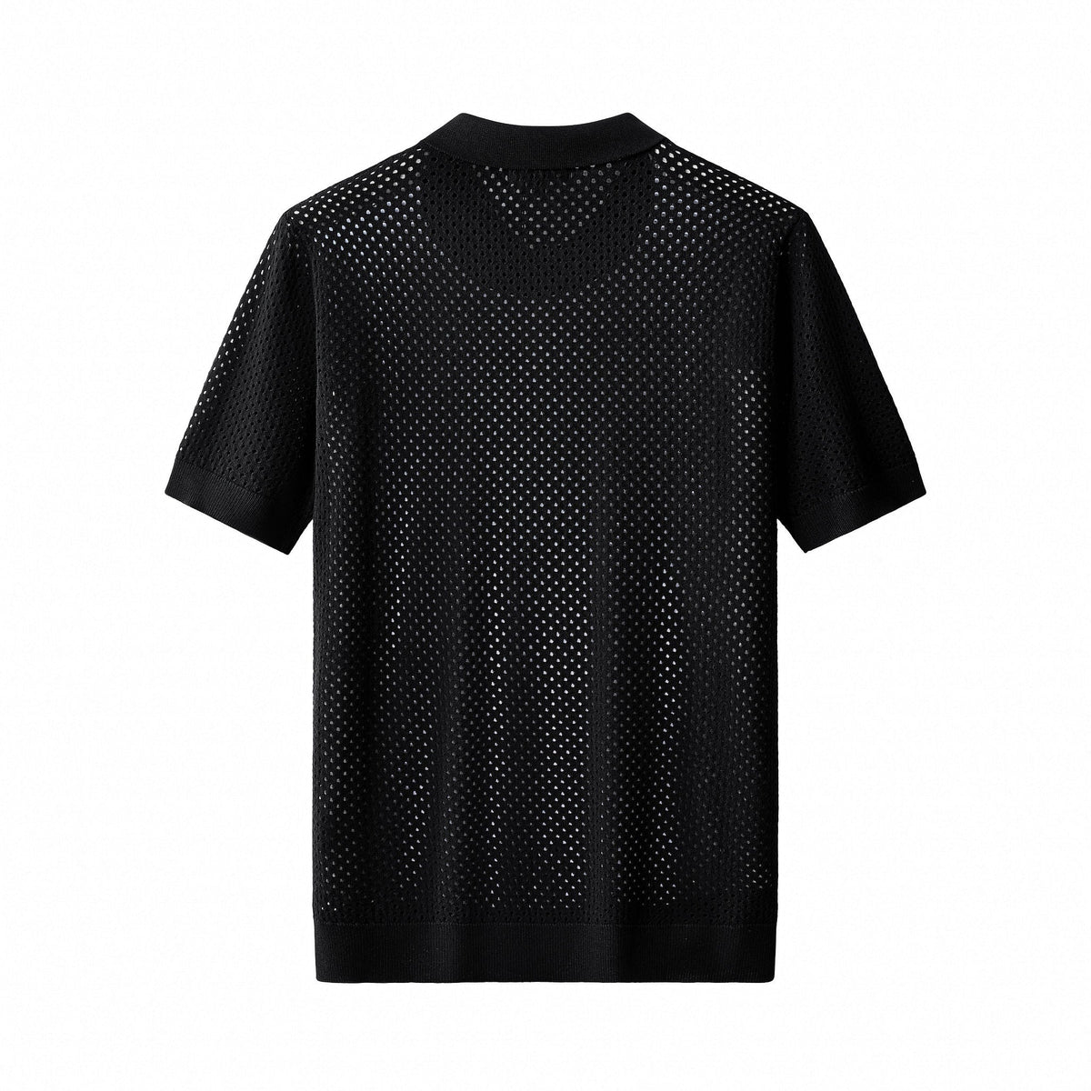Riviera Mesh Knit SS Shirt BLACK