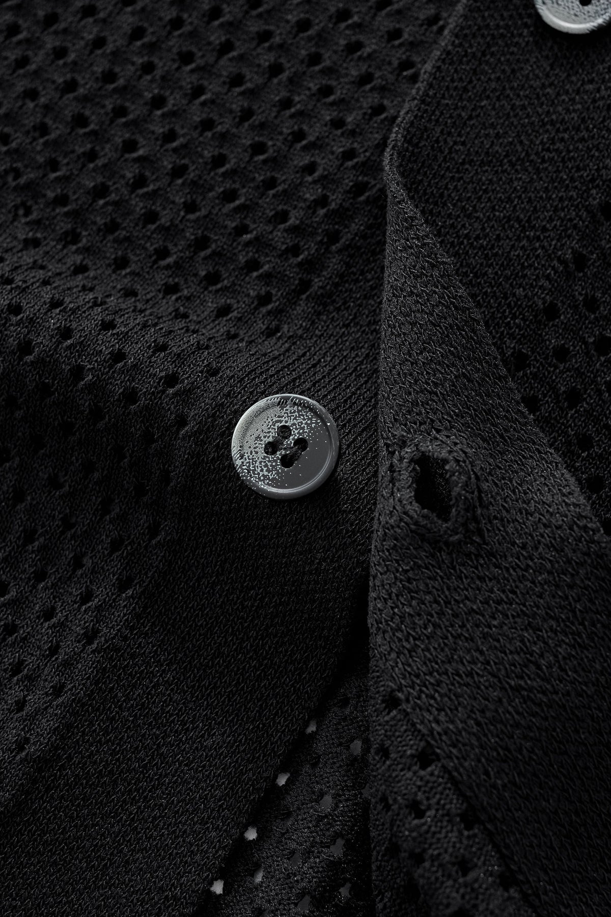 Riviera Mesh Knit SS Shirt BLACK
