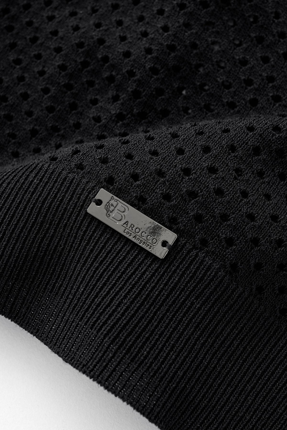Riviera Mesh Knit SS Shirt BLACK