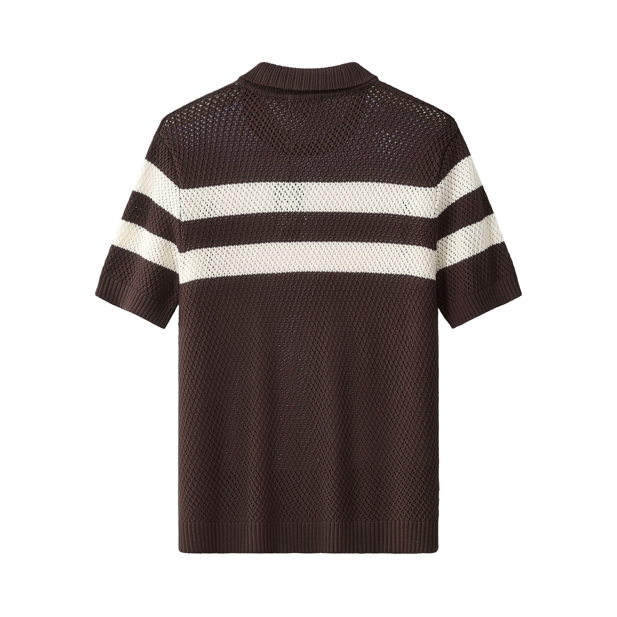 Marina Stripe SS Shirt COFFEE