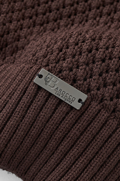 Marina Stripe Knit SS Shirt COFFEE