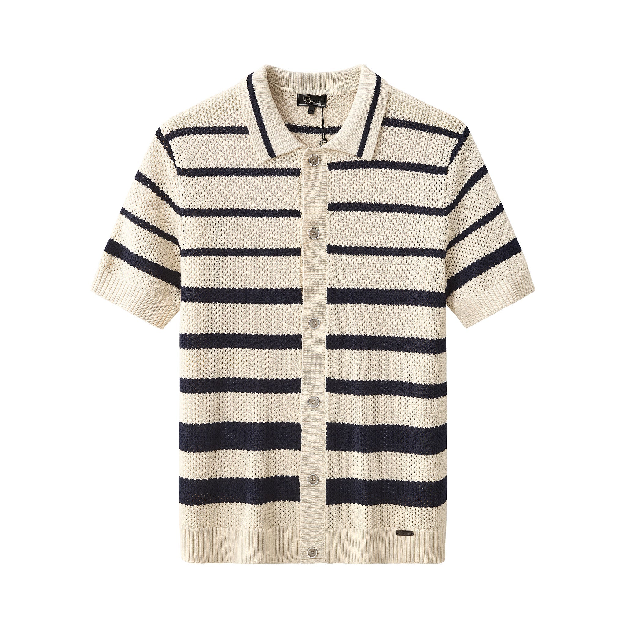 Regatta Mesh Stripe SS Shirt IVORY